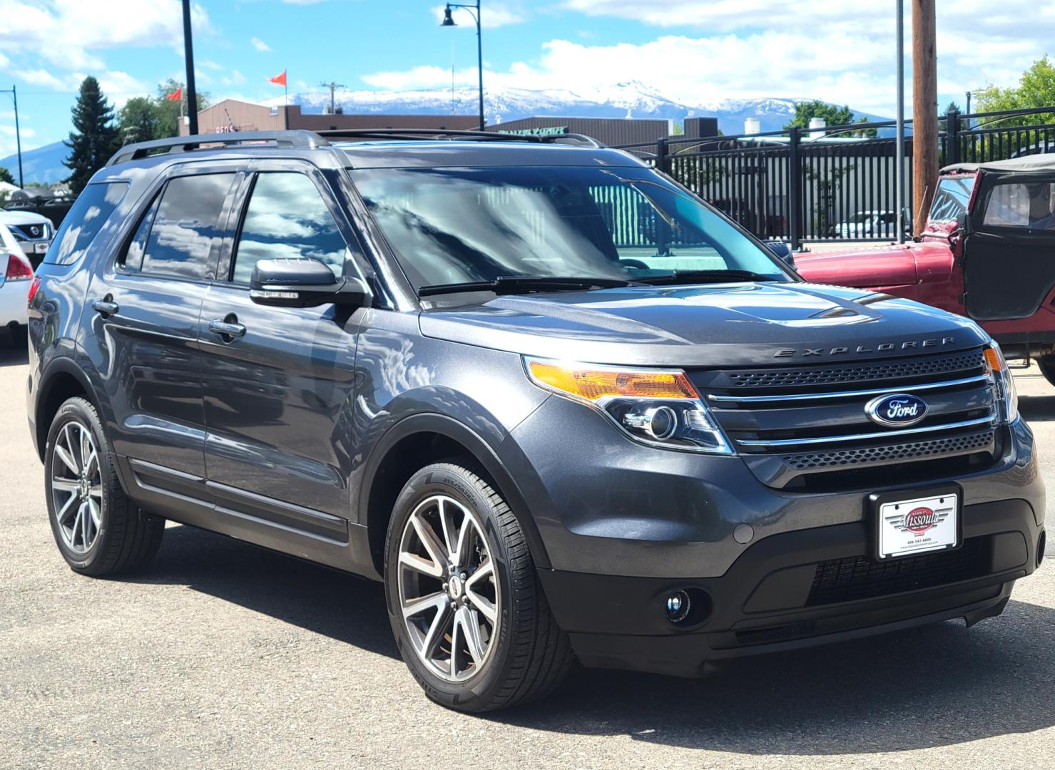 2015 Grey /Black Ford Explorer XLT (1FM5K8D8XFG) with an 3.5 V6 engine, 6 Speed Auto transmission, located at 450 N Russell, Missoula, MT, 59801, (406) 543-6600, 46.874496, -114.017433 - Loaded AWD SUV. 3.5L V6 Engine. 6 Speed Automatic. Power Leather Heated Front Seats. 3rd Row Seating. Power Sunroof. AM FM XM CD. Navigation Ready. Cruise. Tilt. Power Rear Hatch. Backup Camera. Bluetooth. - Photo#2